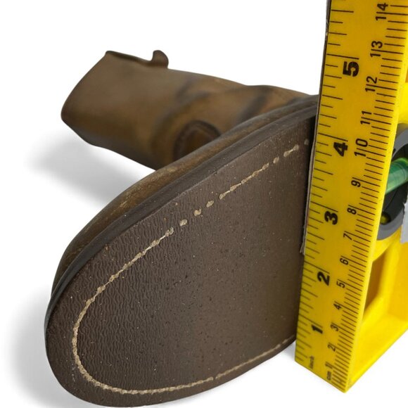 Red Wings Shoes Vintage Leather Boots Pecos Western Biker Work Cork Sole Men's 7 - Picture 13 of 14